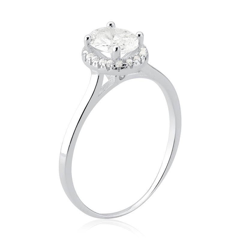 ANEL SOLITÁRIO OVAL