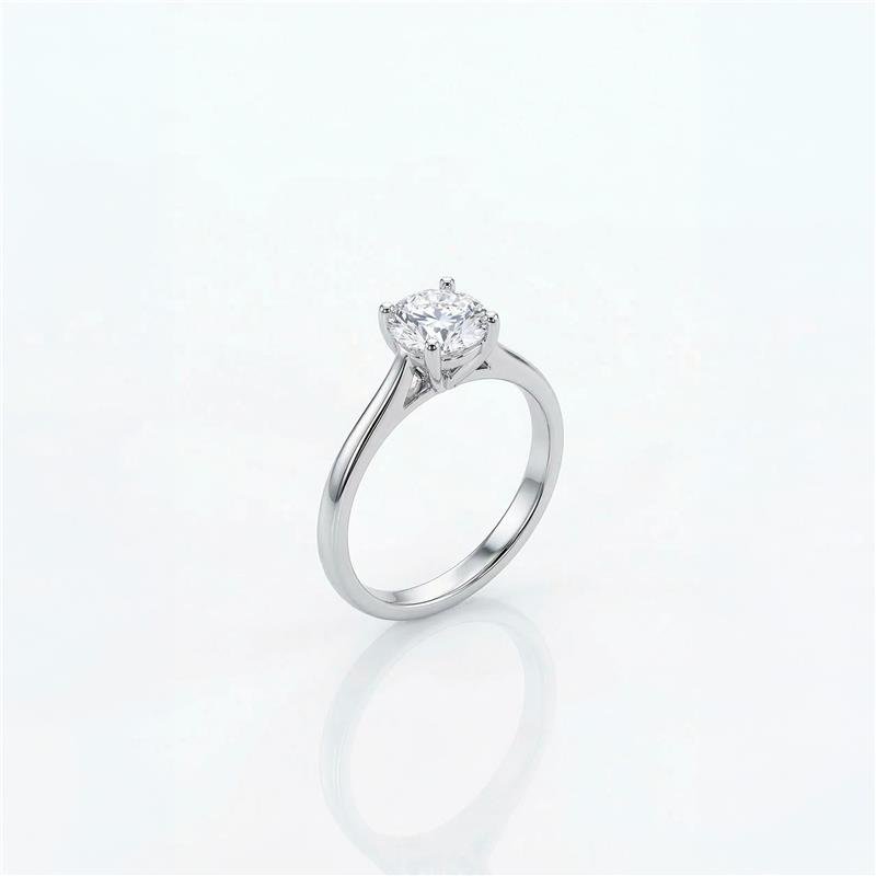 ANEL SOLITARIO COM ROM RÓDIO 5MM