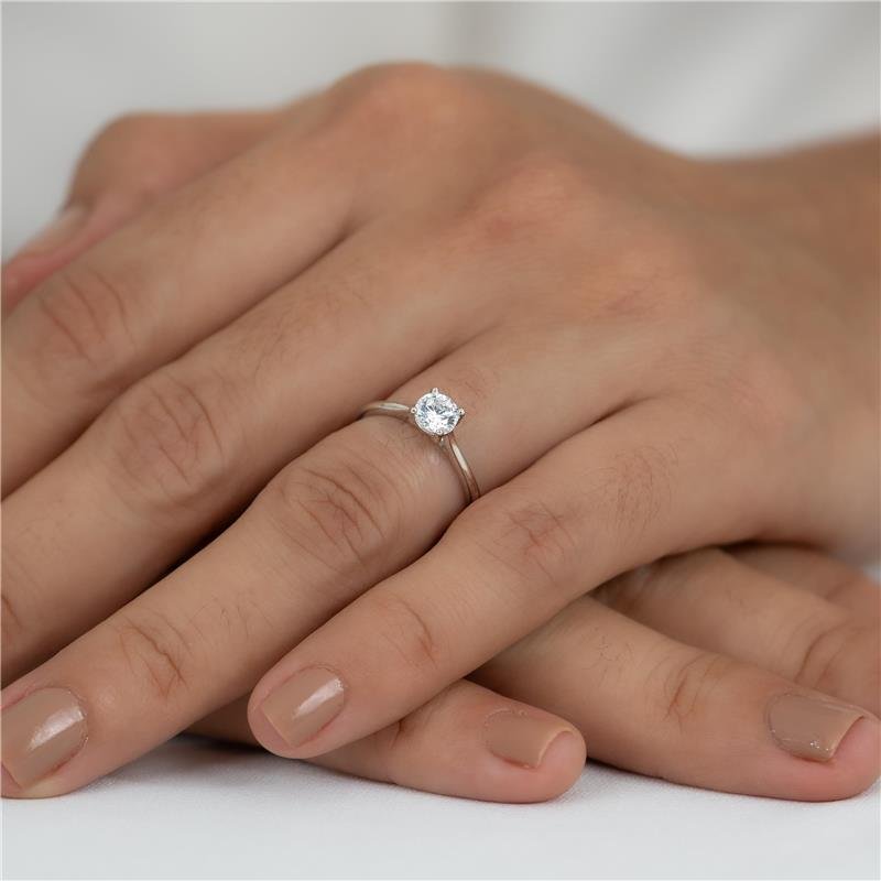 ANEL SOLITARIO COM ROM RÓDIO 5MM