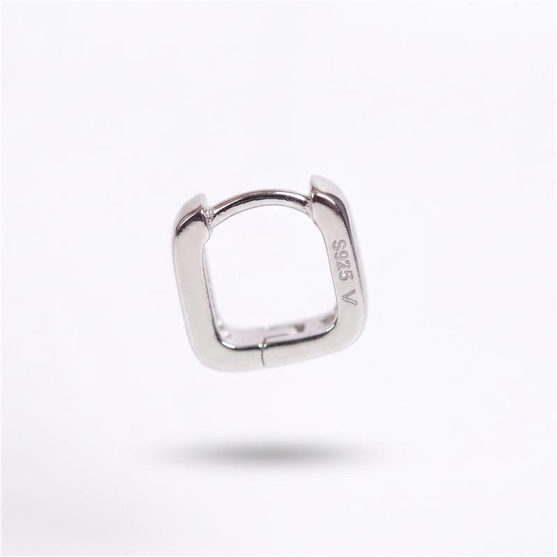 ARGOLA QUADRADA MINI CRAVEJADA
