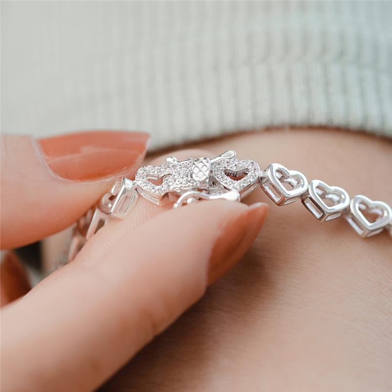 PULSEIRA CORAÇÕES COM ZIRCÔNIA
