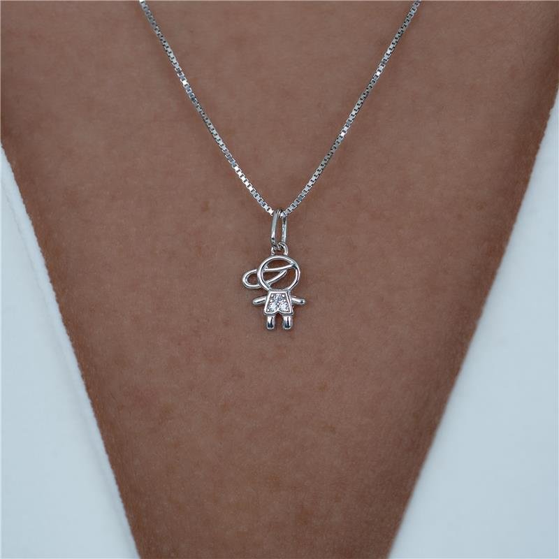 PINGENTE MENINO COM ZIRCÔNIAS